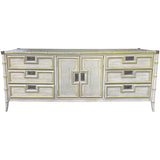 75" Unfinished 6 Drawer 2 Door Vintage Bamboo Style Buffet #08832