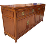 72" Unfinished 4 Door 4 Drawer Vintage Buffet #08835