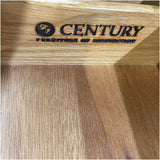 56" Finished Hunter Satin 7 Drawer Century Vintage Dresser #08548