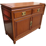 42"-54" Unfinished 2 Door 2 Drawer Vintage Bar Cart #08837