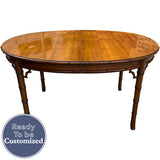 56"-92" Extendable Unfinished Vintage Dining Table #08827