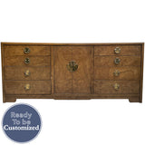 67.75" Unfinished 1 Door 8 Drawer Thomasville Vintage Buffet #08814