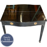 20"-76" Unfinished 1 Drawer Vintage Expandable Table #08986