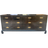 76" Unfinished 8 Drawer Vintage Dresser #08836