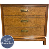 34" Unfinished 3 Drawer Vintage Dresser #08796