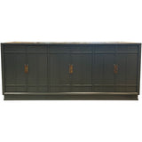 72" Finished 6 Door Drexel Vintage Buffet Marble Top #08773