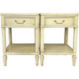 18" Unfinished 1 Drawer Kent Coffey Vintage Nightstand Set of 2 #08897