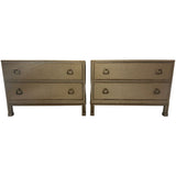 32" Unfinished 2 Drawer Davis Vintage Nightstand Set of 2 #08896