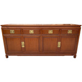 72" Unfinished 4 Door 4 Drawer Vintage Buffet #08835