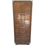 20.5" Unfinished 6 Drawer 1 Door Vintage Tallboy #08936
