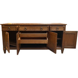 66" Unfinished 4 Door 3 Drawer Kindel Vintage Buffet #08816