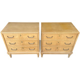 25" Unfinished 3 Drawer American Of Martinsville Vintage Nightstand Set of 2 #08922