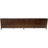 128.5" Unfinished 8 Door Vintage Buffet #08919