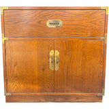 30" Unfinished 2 Door 1 Drawer Bernhardt Vintage Buffet #08982