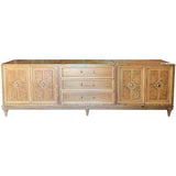 99.5" Unfinished 4 Door 3 Drawer Restano Vintage Buffet #08926