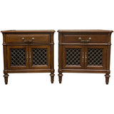 25" Unfinished 1 Drawer 2 Door Davis Vintage Nightstand Set of 2 #08990