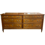 70" Unfinished 6 Drawer Kindel Vintage Dresser #09031
