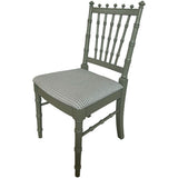 46.5" Finished 4 Drawer 1 Chair Vintage Bamboo Style Desk #08814