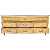 72" Unfinished 8 Drawer White Fine Furniture Vintage Dresser #08888