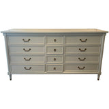 68" Finished 9 Drawer Vintage Dresser #08816