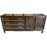 68" Unfinished 2 Door 3 Drawer Vintage Buffet #08822