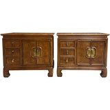 28" Unfinished 3 Drawer 2 Door Thomasville Vintage Nightstand Set of 2 #08999