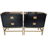 26.5" Unfinished 2 Drawer Hickory Manufacturing Co. Vintage Nightstand Set of 2 #08935