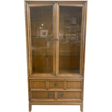 35" Unfinished 2 Door 2 Drawer Drexel Vintage Hutch #09010