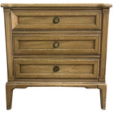 26" Unfinished 3 Drawer Vintage Single Nightstand #08994