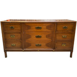 62" Unfinished 9 Drawer Vintage Dresser #08841