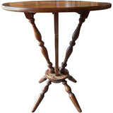 24'' Unfinished Vintage Dining Table Foldable #08973