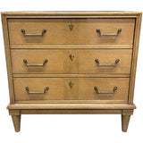 25" Unfinished 3 Drawer Vintage Single Nightstand #08902