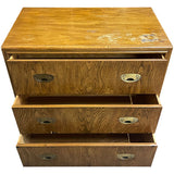 32" Unfinished 3 Drawer Drexel Vintage Dresser #08797