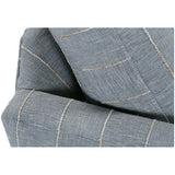 32" Allie Swivel Chair - Indigo Kid-proof Stipe | ready to ship!
