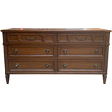 60" Unfinished 6 Drawer American Of Martinsville Vintage Dresser #08996