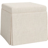 19" Skirted Storage Ottoman | ready to ship!