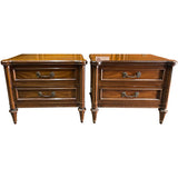 25.5" Unfinished 3 Drawer Vintage Side Table Set of 2 #08793