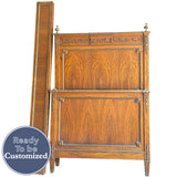 42.5" Unfinished Vintage Twin Bed #08950
