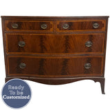 48" Unfinished 4 Drawer Vintage Dresser #09000