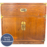 30" Unfinished 2 Door 1 Drawer Bernhardt Vintage Buffet #08982