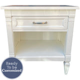 23" Unfinished 1 Drawer Vintage Single Nightstand #08983