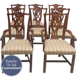 22" Unfinished Vintage Chair Set of 7 #08915