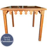 34" Unfinished Vintage Console Table #08960