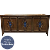 74" Unfinished 6 Door Century Vintage Buffet #08977