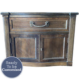 26" Unfinished 1 Drawer 2 Door Vintage Single Nightstand #08957