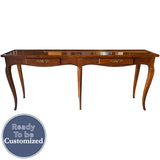 72" Unfinished 2 Drawer Henredon Vintage Console Table #08936