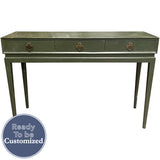 45" Unfinished 3 Drawer Maurice Stuart-Designer Vintage Console Table #08939