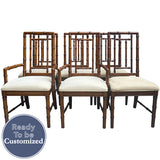 22" Unfinished Vintage Chair Set of 6 + Fabric #08827