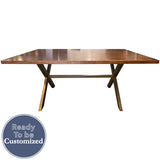 72'' Unfinished Vintage Table #08832