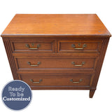 35.5" Unfinished 4 Drawer Henredon Vintage Dresser #08836